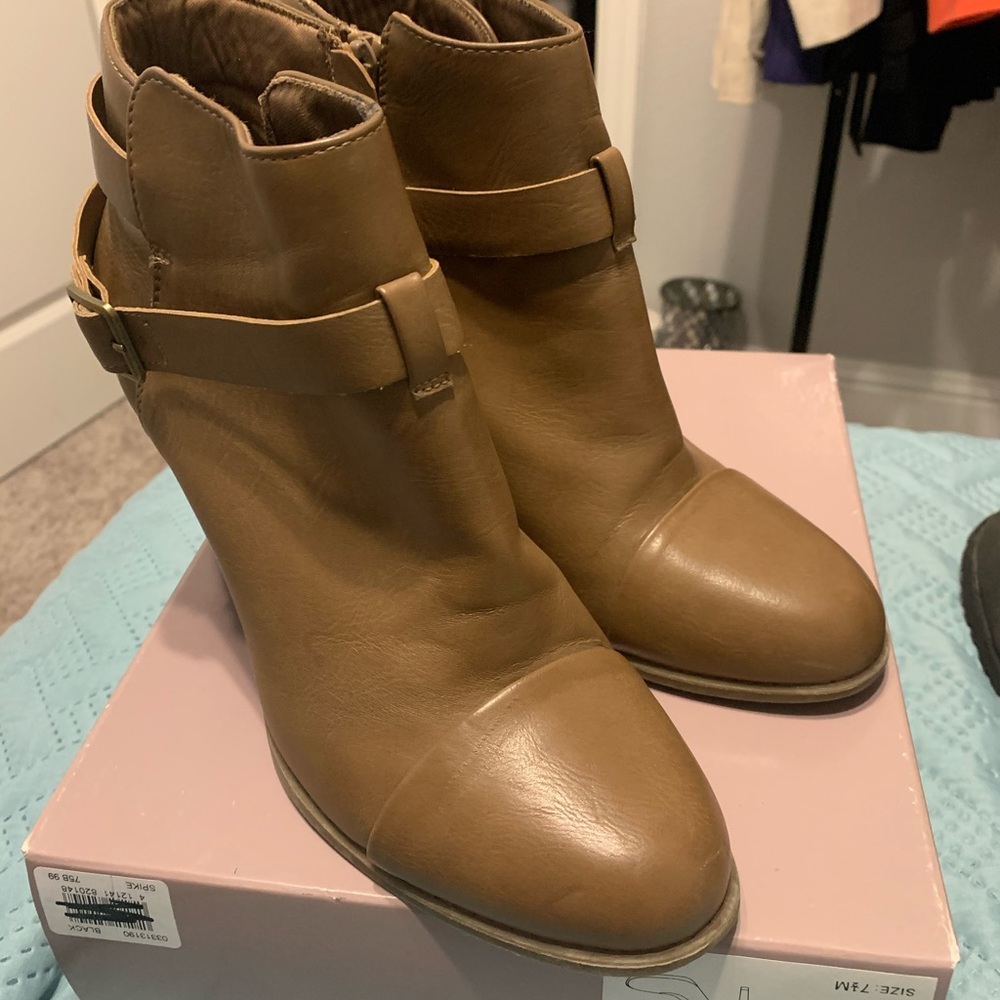 Tan boots